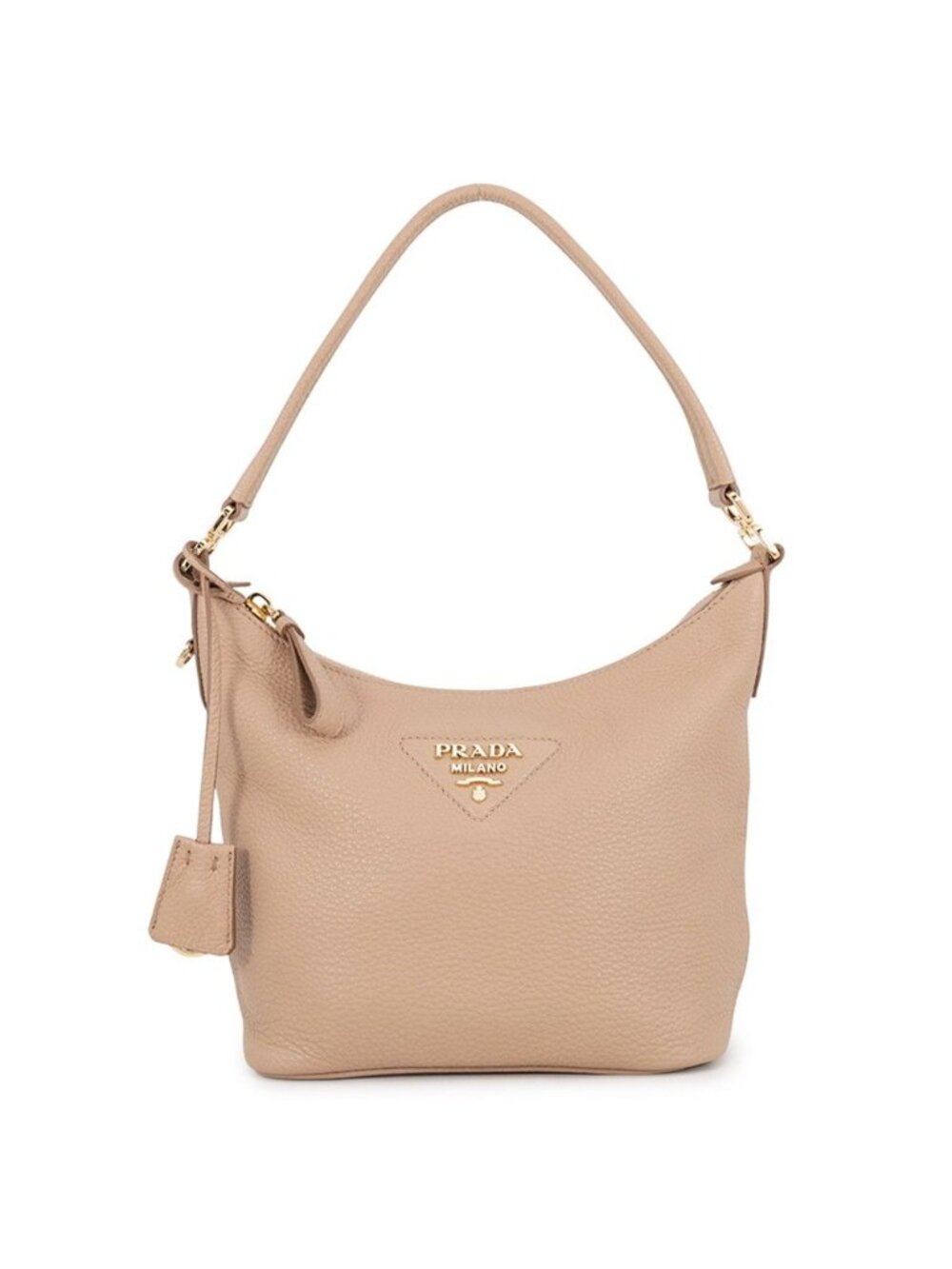 Prada Shoulder Bag Logo Vitello Daino Leather